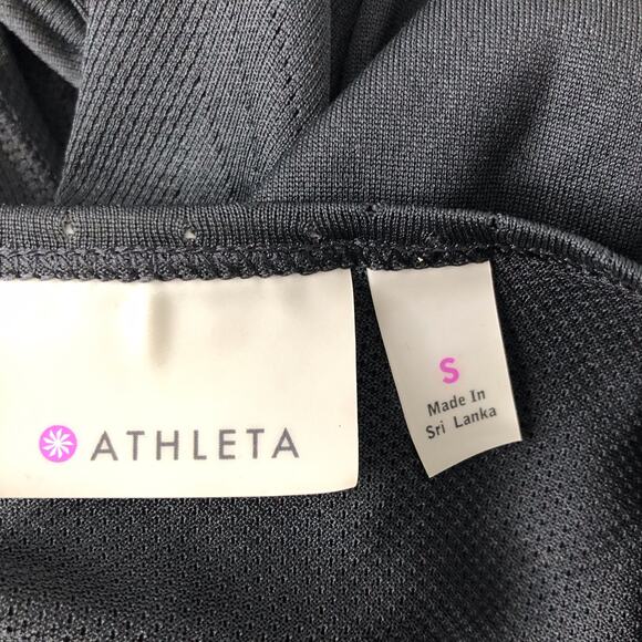 Athleta Top Black Long Sleeve Women’s Small - Picture 4 of 6